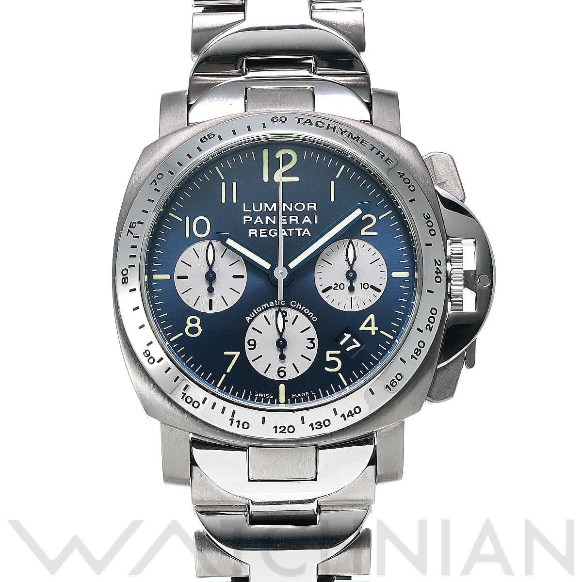 パネライ / PANERAI ルミノール クロノ レガッタ PAM00168 ブルー/シルバー メンズ 時計 【中古】【wristwatch】
