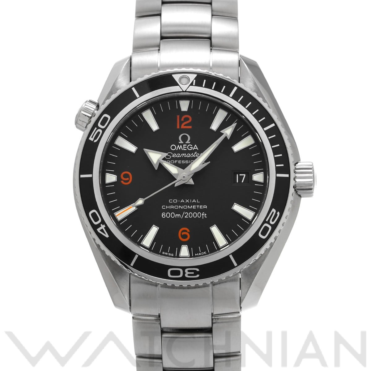 オメガ / OMEGA シーマスター プラネットオーシャン 600 コーアクシャル 2201.51 ブラック メンズ 時計 【中古】【wristwatch】