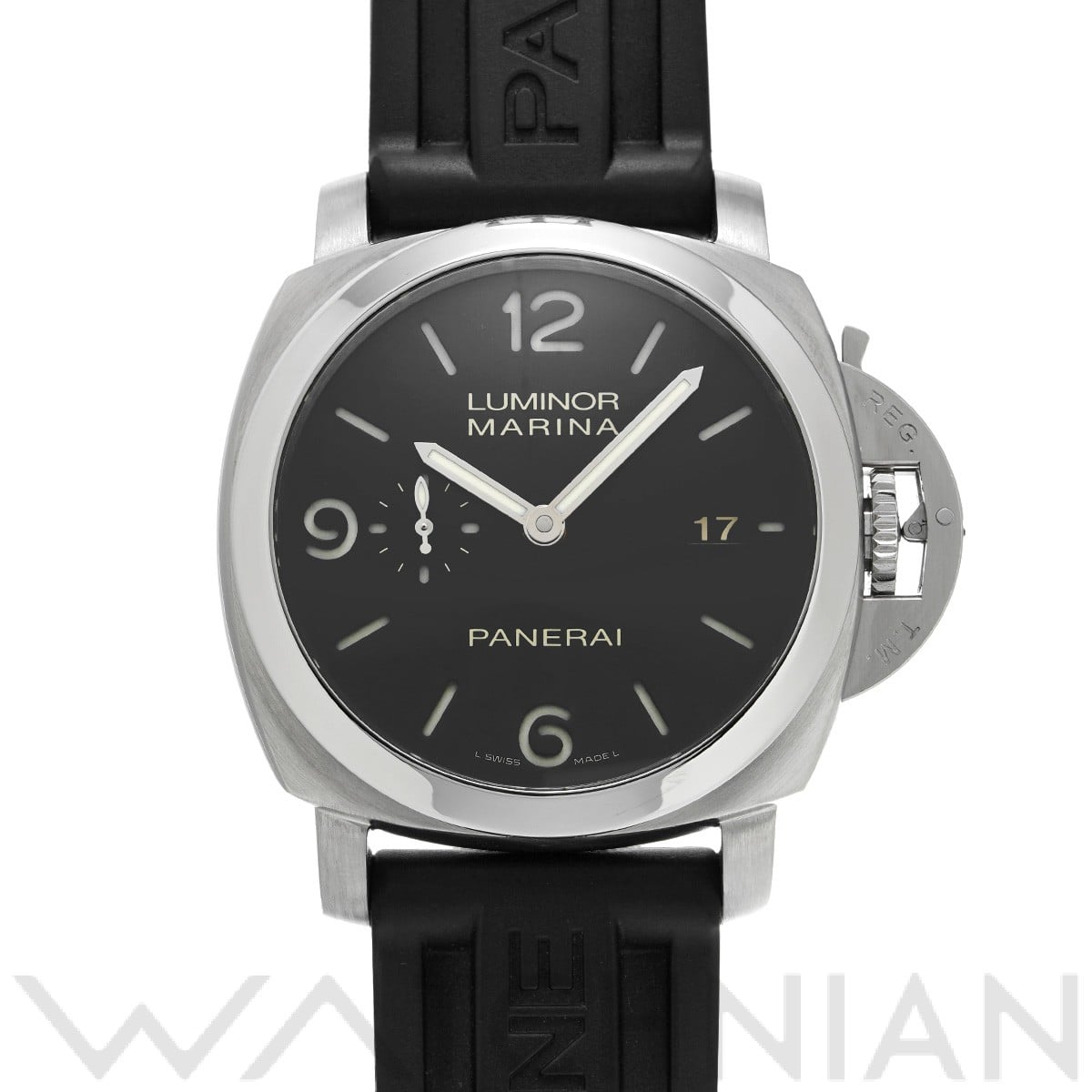 パネライ / PANERAI ルミノールマリーナ 1950 3デイズ オートマティック アッチャイオ PAM00312 ブラック メンズ 時計 【中古】【wristwatch】