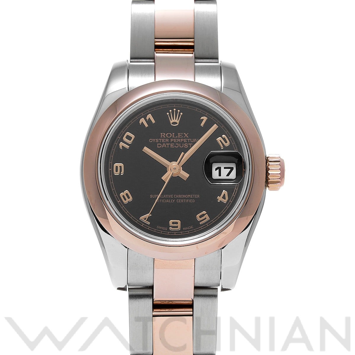 ロレックス レディ デイトジャスト 26 179161 ブラック レディース 時計 【中古】【wristwatch】