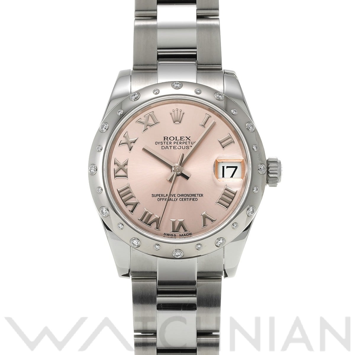 ロレックス デイトジャスト 31 178344 ピンク ユニセックス 時計 【中古】【wristwatch】