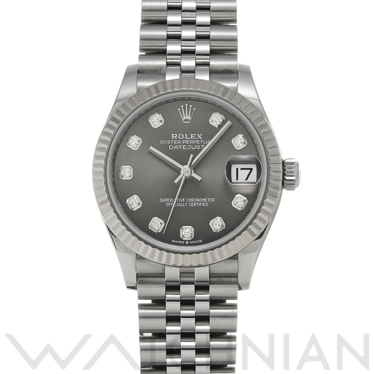 ロレックス / ROLEX デイトジャスト 31 278274G ダークグレー/ダイヤモンド ユニセックス 時計 【中古】【wristwatch】
