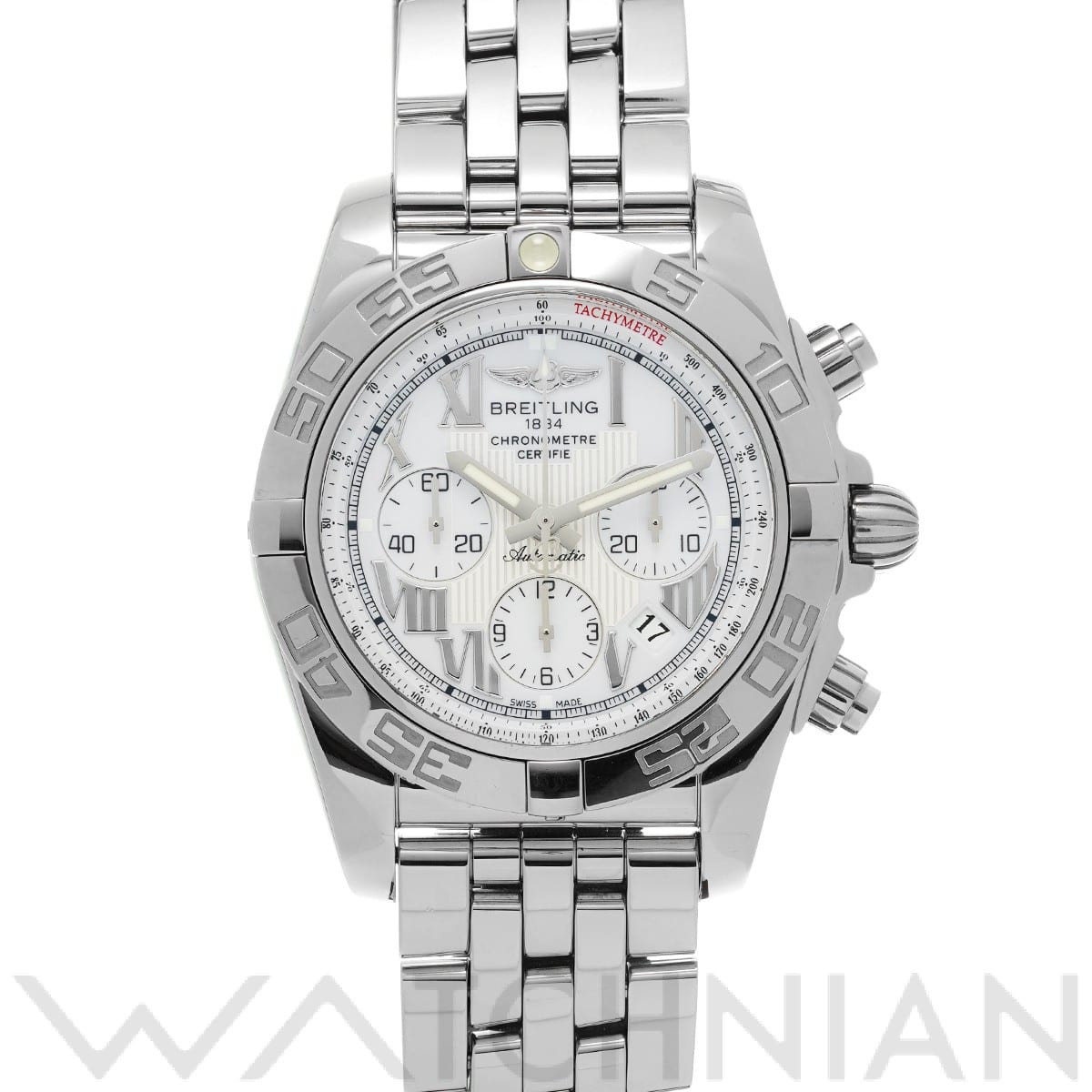 ブライトリング クロノマット 44 AB011012/A690 ホワイト メンズ 時計 【中古】【wristwatch】