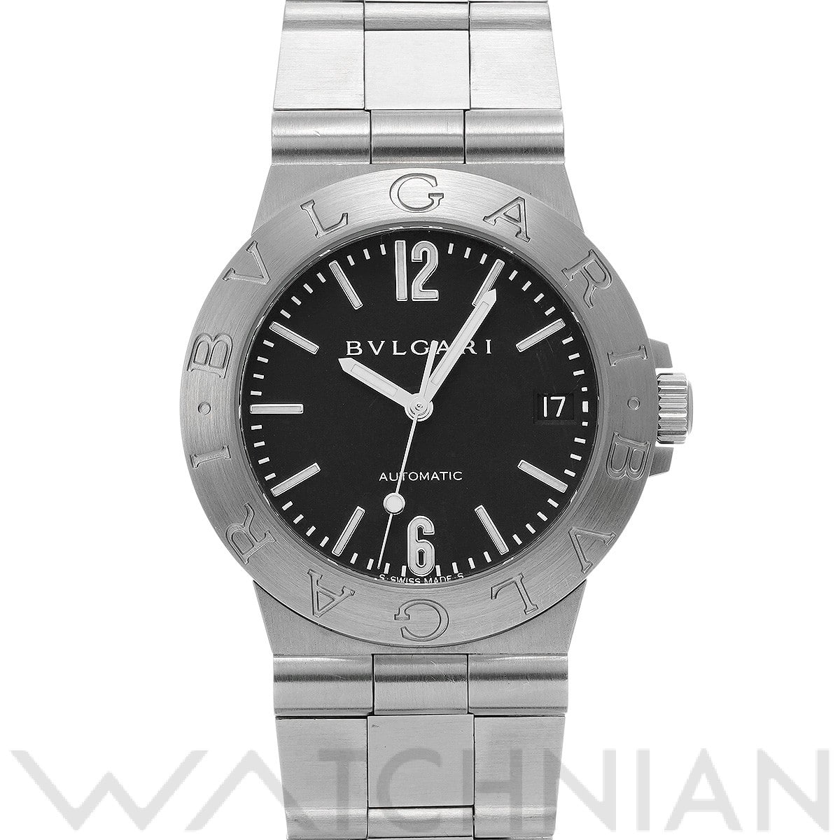 ブルガリ / BVLGARI ディアゴノ スポーツ LCV35S ブラック メンズ 時計 【中古】【wristwatch】