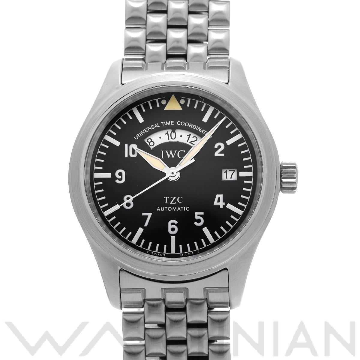 IWC パイロットウォッチ フリーガー UTC IW325102 ブラック メンズ 時計 【中古】【wristwatch】