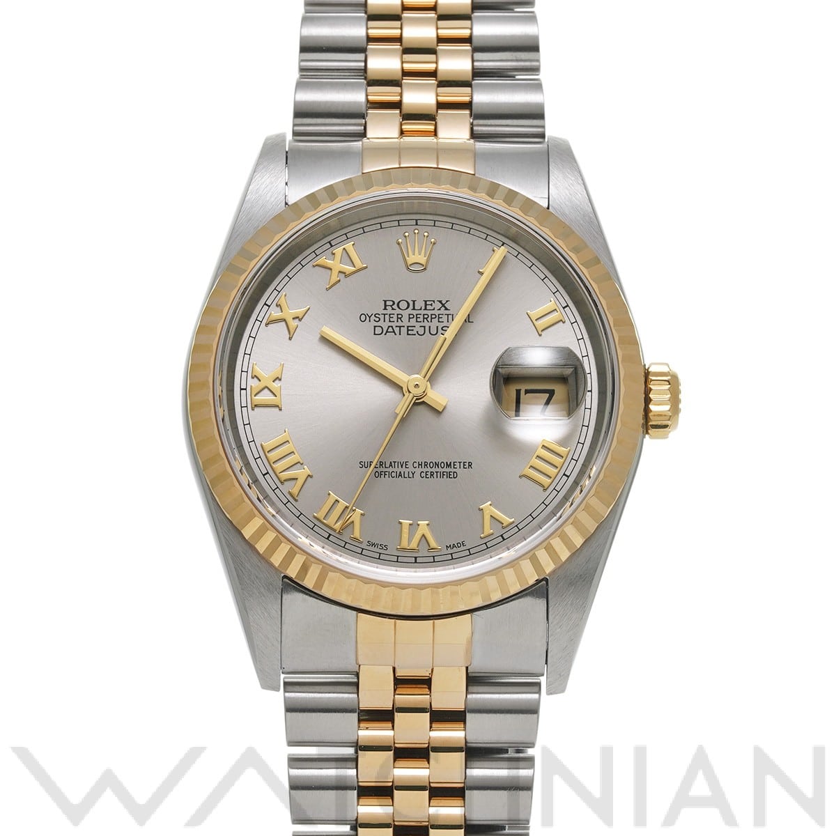 ロレックス デイトジャスト 16233 シルバー メンズ 時計 【中古】【wristwatch】