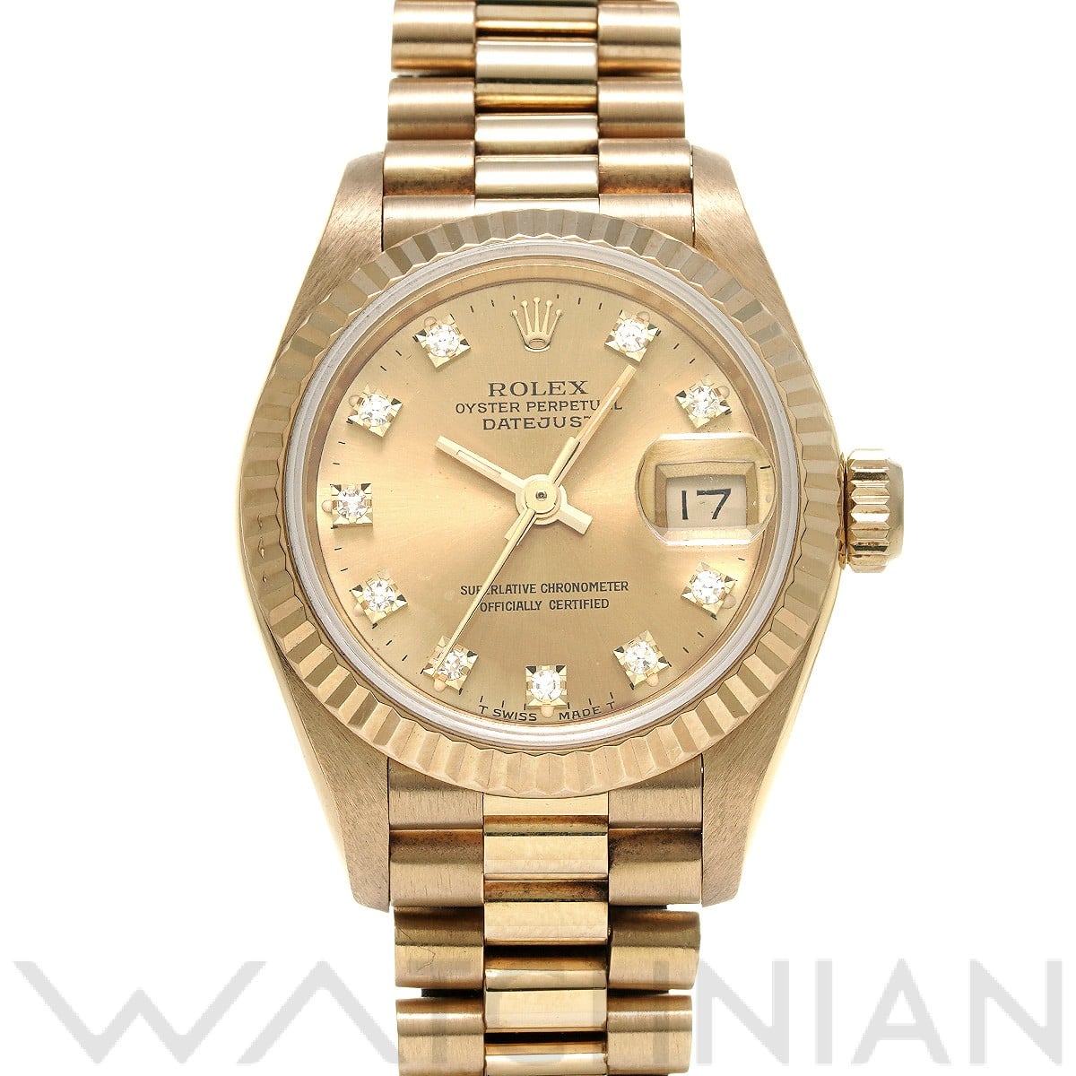 ロレックス / ROLEX デイトジャスト 69178G シャンパン/ダイヤモンド レディース 時計 【中古】【wristwatch】