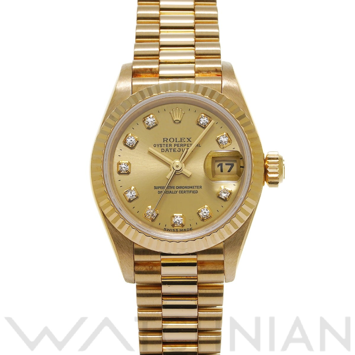 ロレックス / ROLEX デイトジャスト 69178G シャンパン/ダイヤモンド レディース 時計 【中古】【wristwatch】