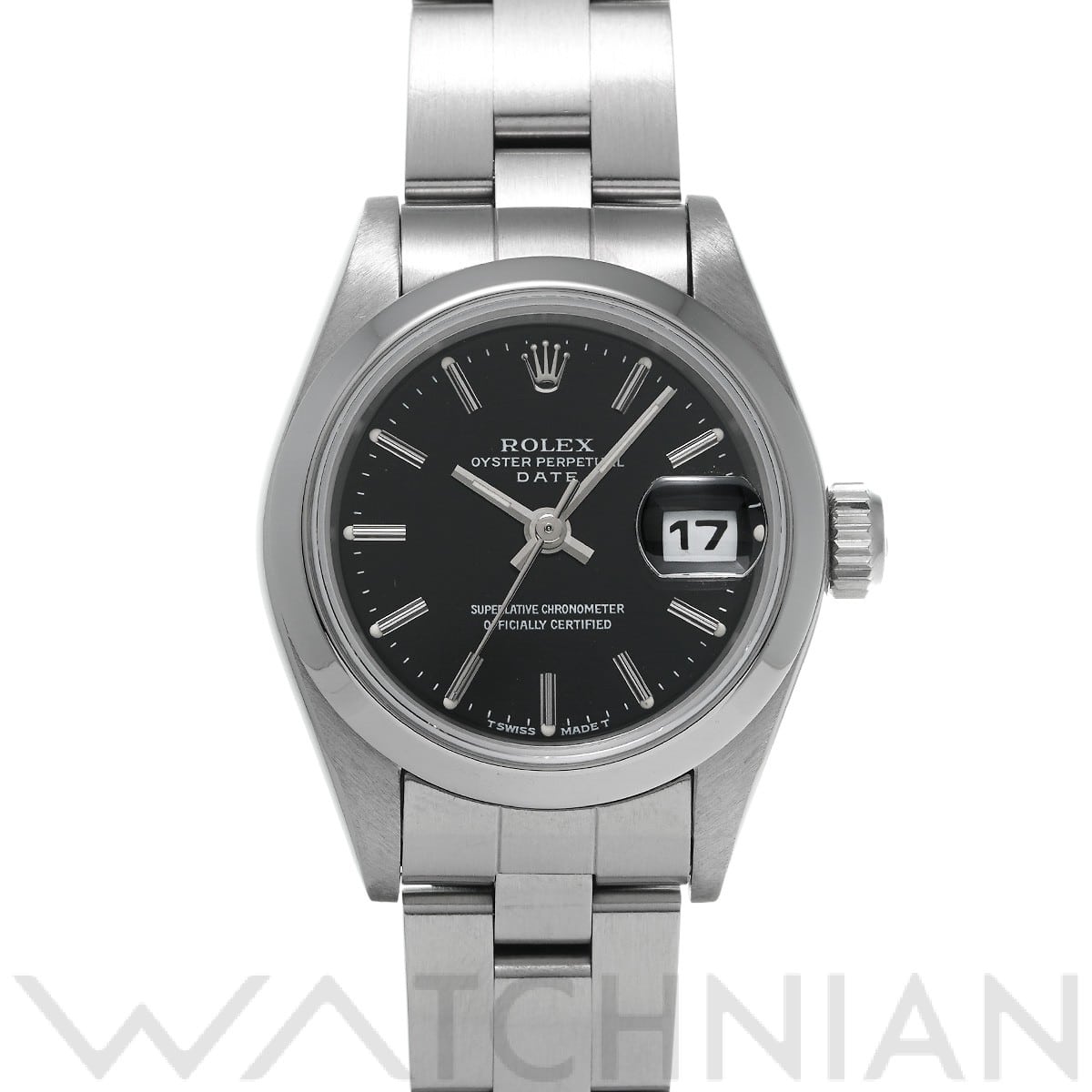 ロレックス / ROLEX オイスターパーペチュアル デイト 69160 ブラック レディース 時計 【中古】【wristwatch】