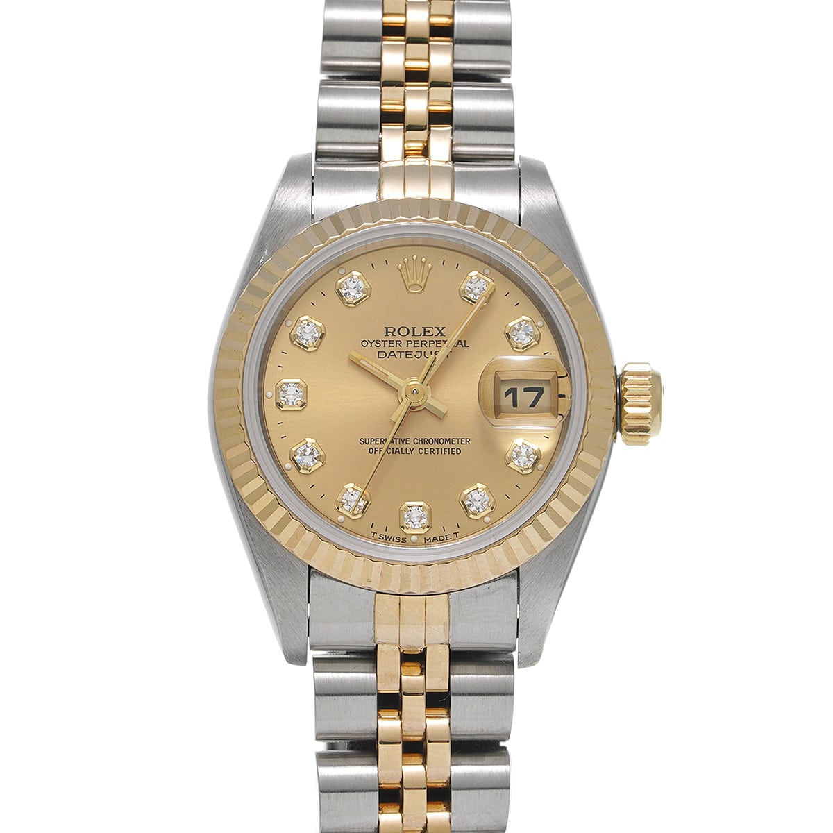 ロレックス / ROLEX デイトジャスト 69173G シャンパン/ダイヤモンド レディース 時計 【中古】【wristwatch】