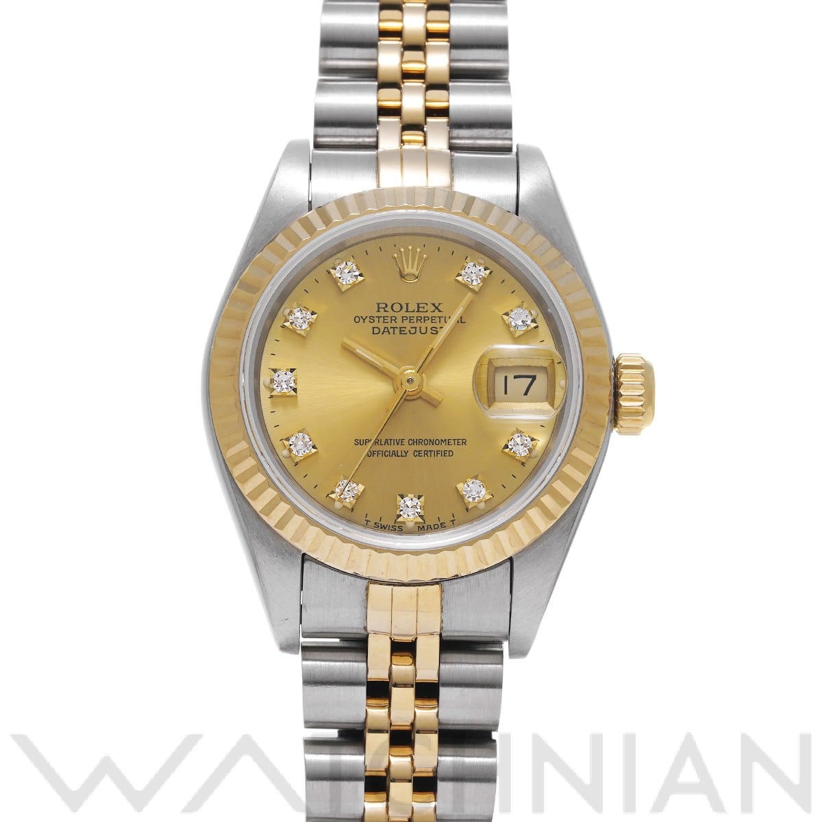 ロレックス / ROLEX デイトジャスト 69173G シャンパン/ダイヤモンド レディース 時計 【中古】【wristwatch】