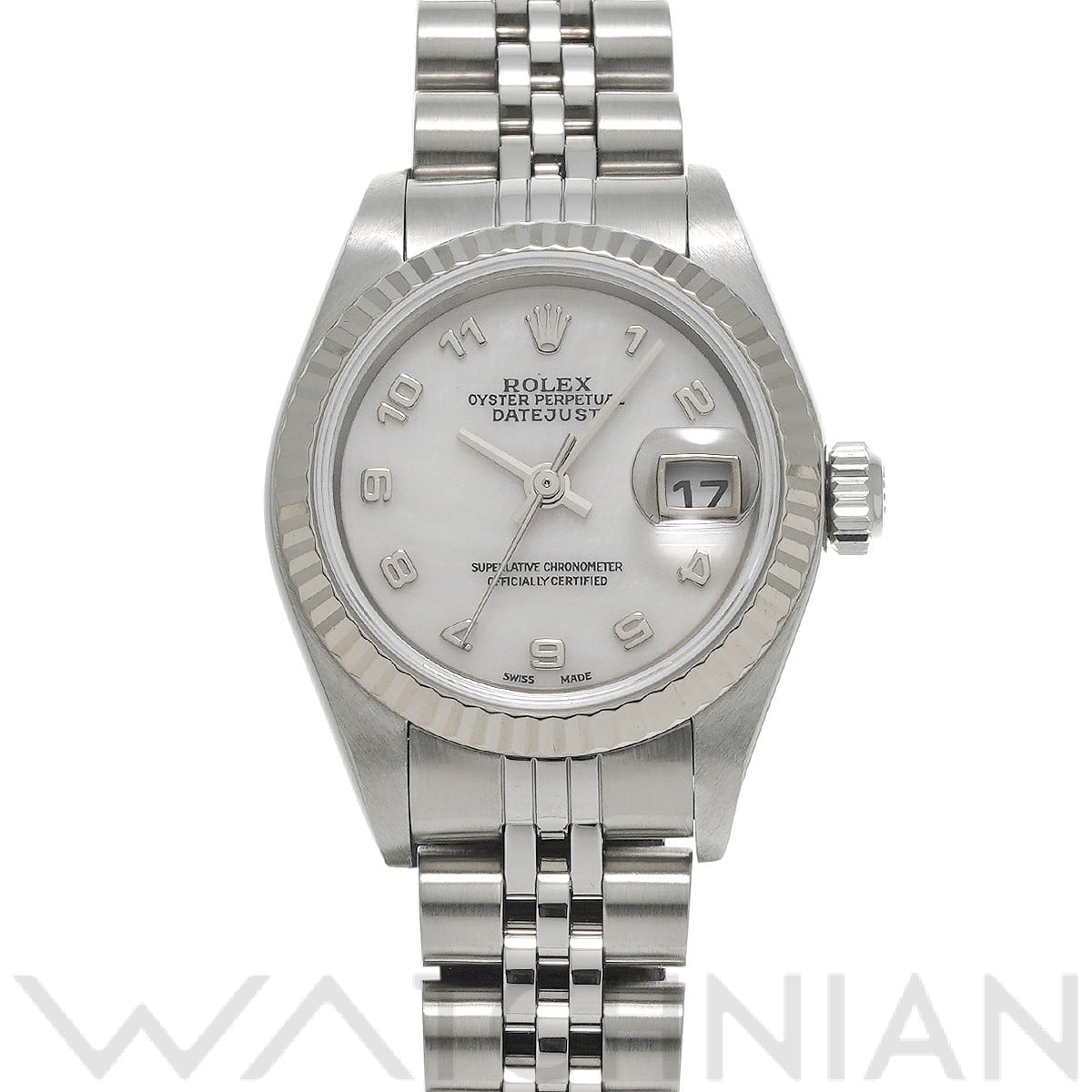 ロレックス デイトジャスト 79174NA ホワイトシェル レディース 時計 【中古】【wristwatch】