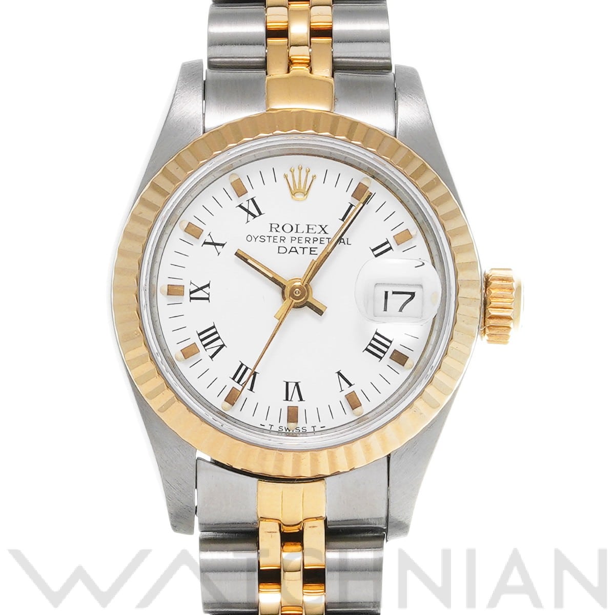 ロレックス デイトジャスト 69173 ホワイト レディース 時計 【中古】【wristwatch】