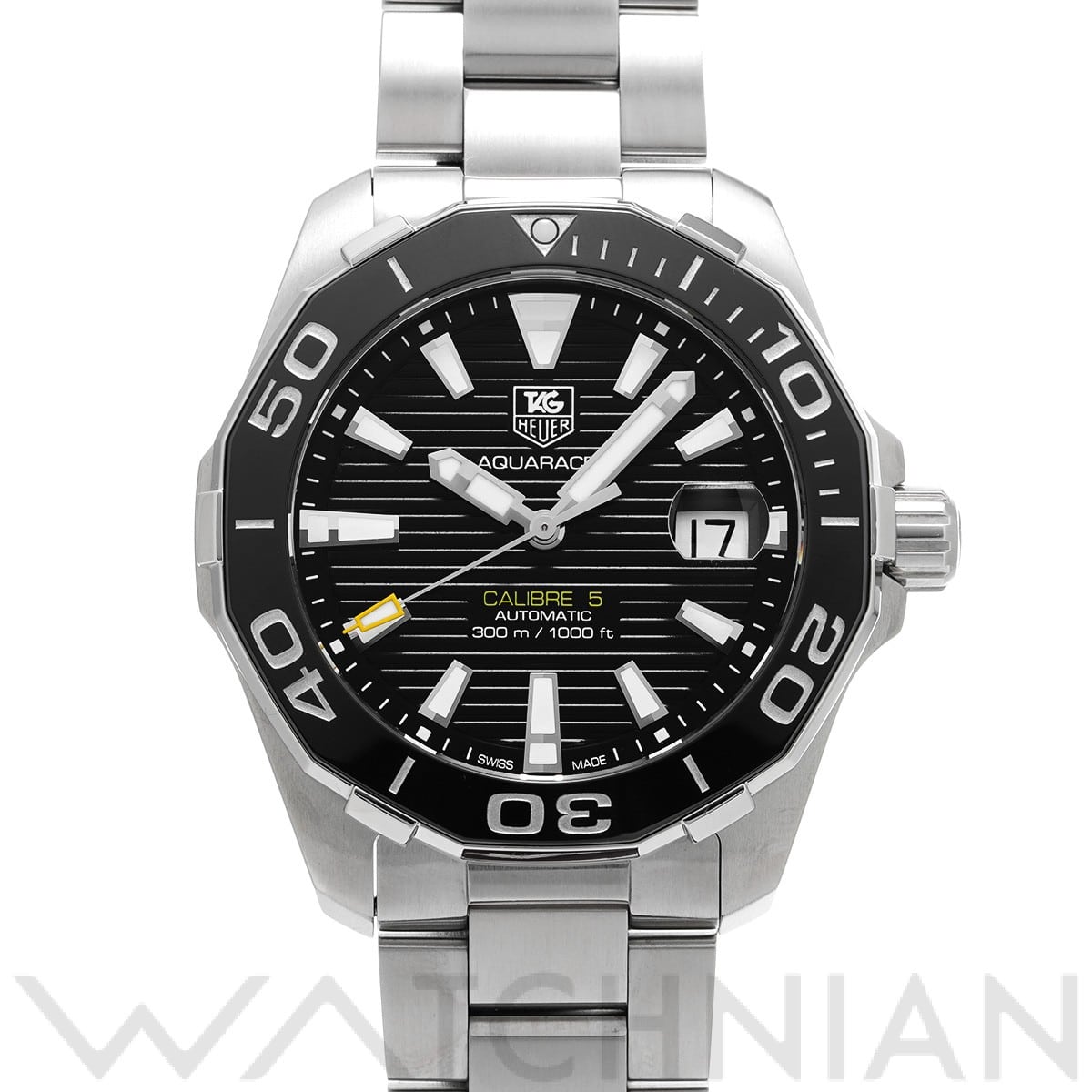 タグ ホイヤー / TAG HEUER アクアレーサー キャリバー5 WAY211A.BA0928 ブラック メンズ 時計 【中古】【wristwatch】