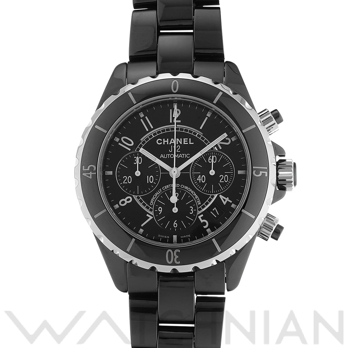 シャネル / CHANEL J12 クロノグラフ 41MM H0940 ブラックラッカー メンズ 時計 【中古】【wristwatch】