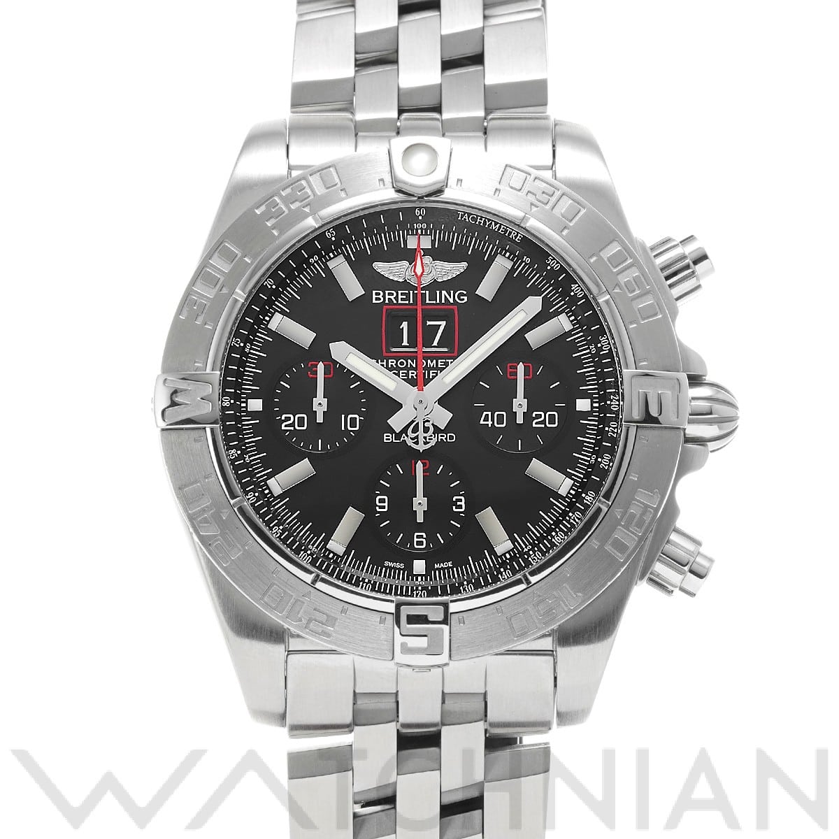 ブライトリング クロノマット ブラックバード A44360 ブラック メンズ 時計 【中古】【wristwatch】