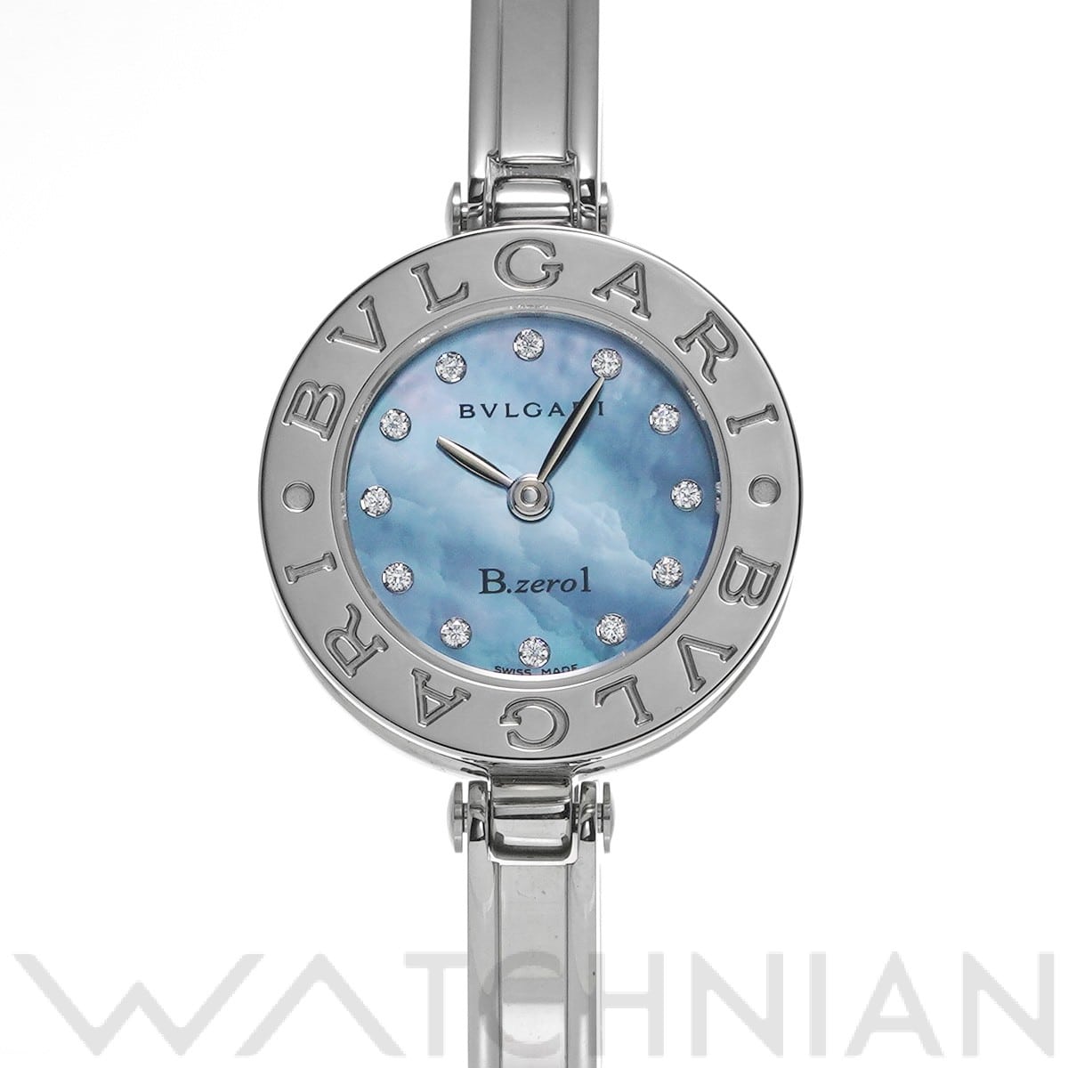 ブルガリ / BVLGARI ビーゼロワン BZ22S ブルーシェル/ダイヤモンド レディース 時計 【中古】【wristwatch】