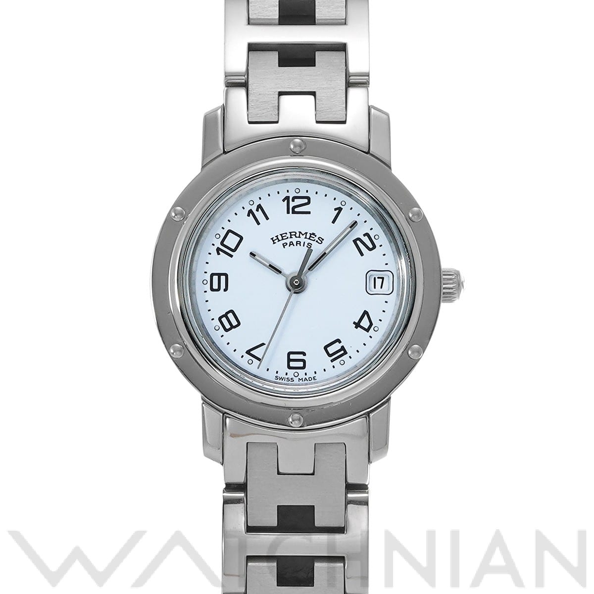 HERMES　CL4.210　エルメス　クリッパー 紺（Blue）Dial 楽天市場】エルメス HERMES クリッパー 腕時計 時計 ステンレス