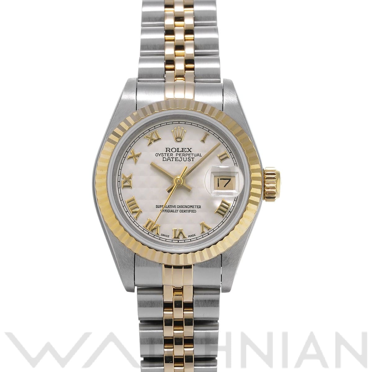 ロレックス デイトジャスト 69173 アイボリーピラミッド レディース 時計 【中古】【wristwatch】