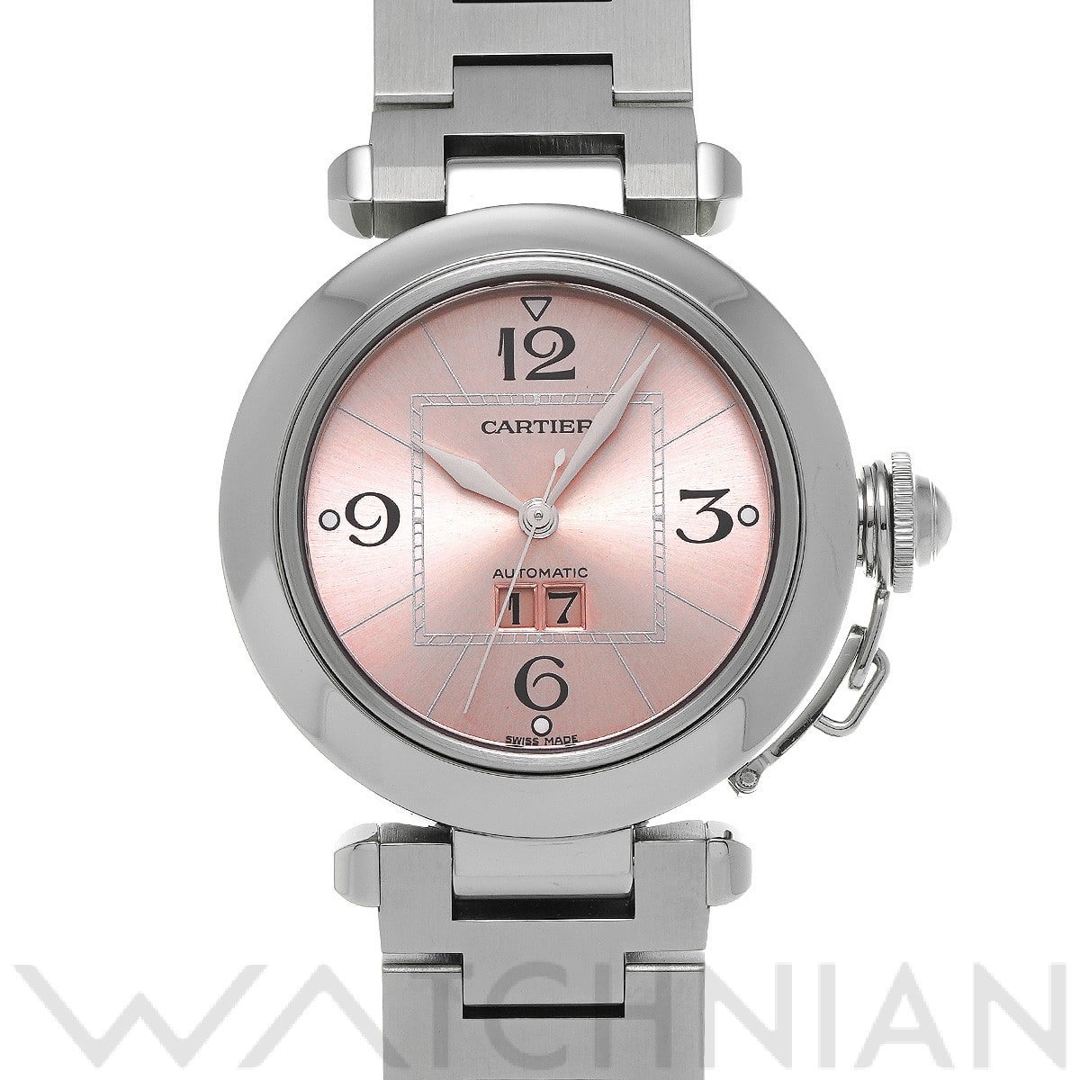 カルティエ / CARTIER パシャC ビッグデイト W31058M7 ピンク ユニセックス 時計 【中古】【wristwatch】