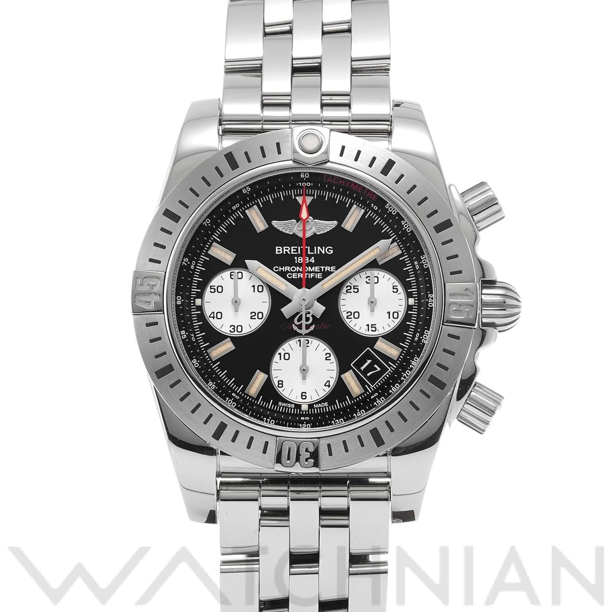 ブライトリング / BREITLING クロノマット 41 エアボーン AB01442J/BD26 ブラック/シルバー メンズ 時計 【中古】【wristwatch】