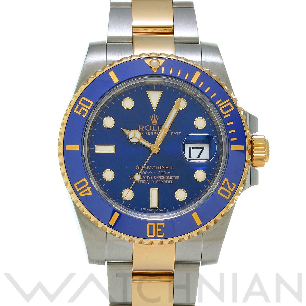 ロレックス サブマリーナ デイト 116613LB ブルー メンズ 時計 【中古】【wristwatch】