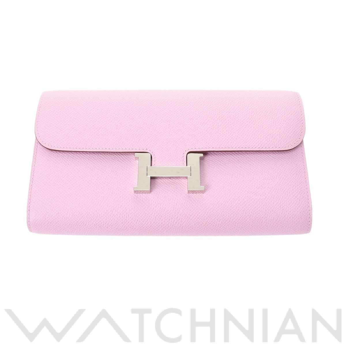 エルメス コンスタンスロングトゥーゴー ショルダーウォレット モーヴシルベストル/パラジウム金具 ヴォーエプソン レディース 財布 【中古】【purse】