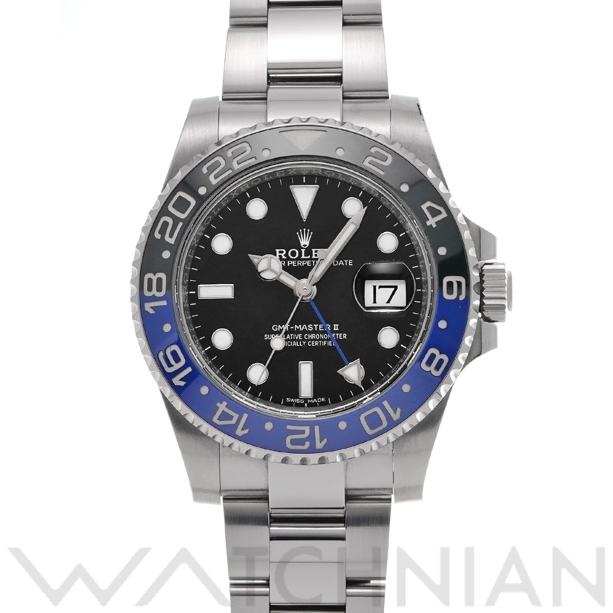 ロレックス GMTマスターII 116710BLNR ブラック メンズ 時計 【中古】【wristwatch】