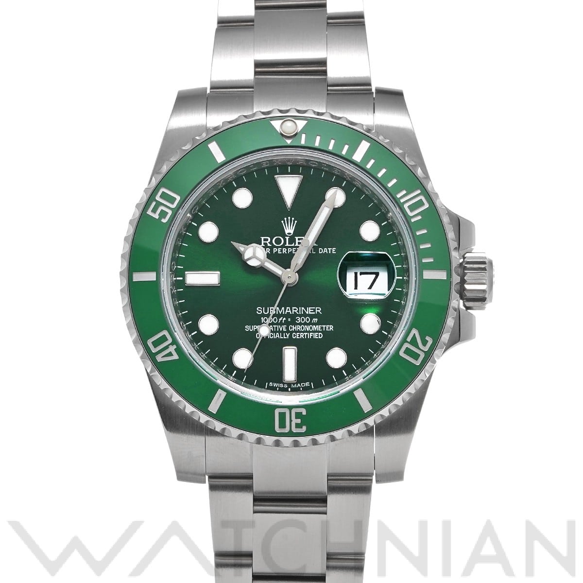 ロレックス サブマリーナ デイト 116610LV グリーン メンズ 時計 【中古】【wristwatch】