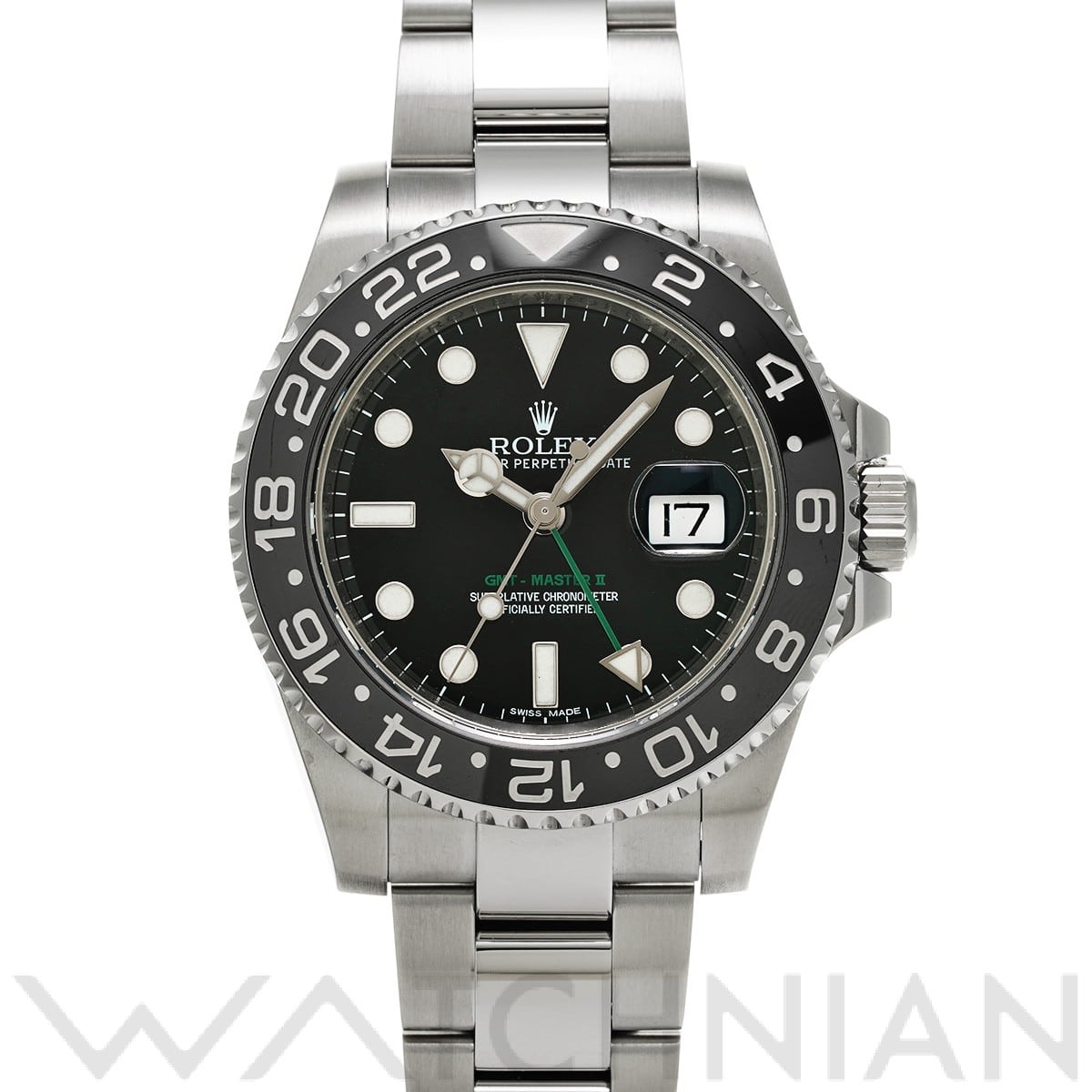 ロレックス GMTマスターII 116710LN ブラック メンズ 時計 【中古】【wristwatch】