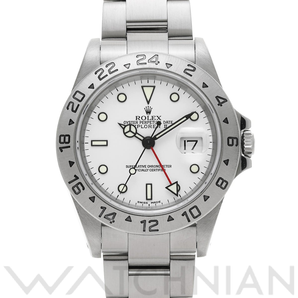 ロレックス エクスプローラーII 16570 ホワイト メンズ 時計 【中古】【wristwatch】