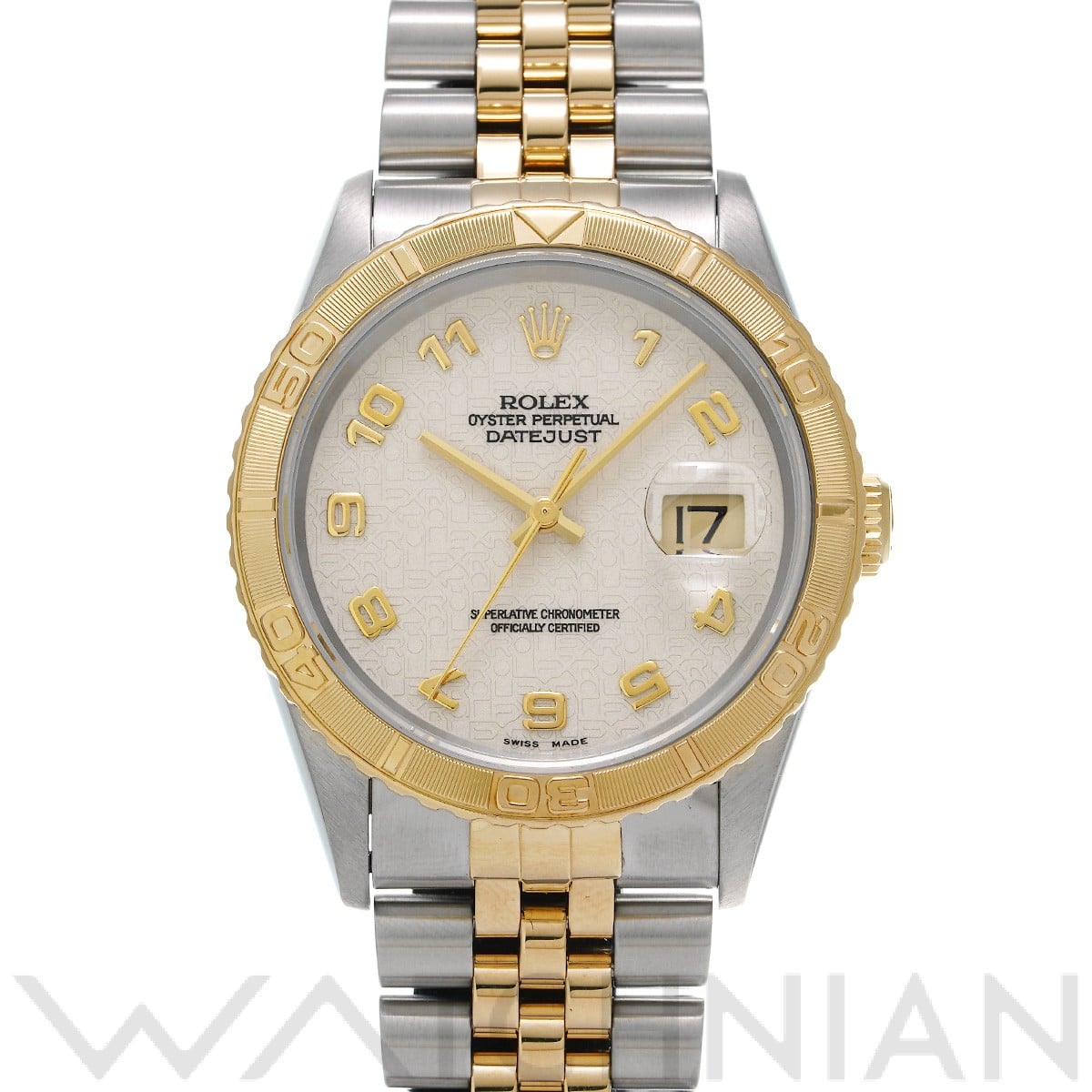 ロレックス デイトジャスト サンダーバード 16263 アイボリーコンピュータ メンズ 時計 【中古】【wristwatch】