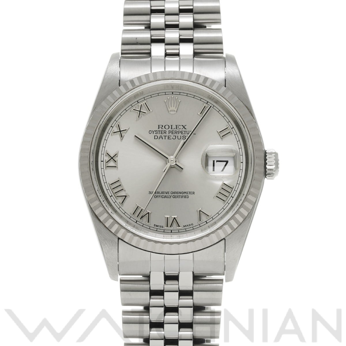 ロレックス デイトジャスト 36 16234 シルバー メンズ 時計 【中古】【wristwatch】