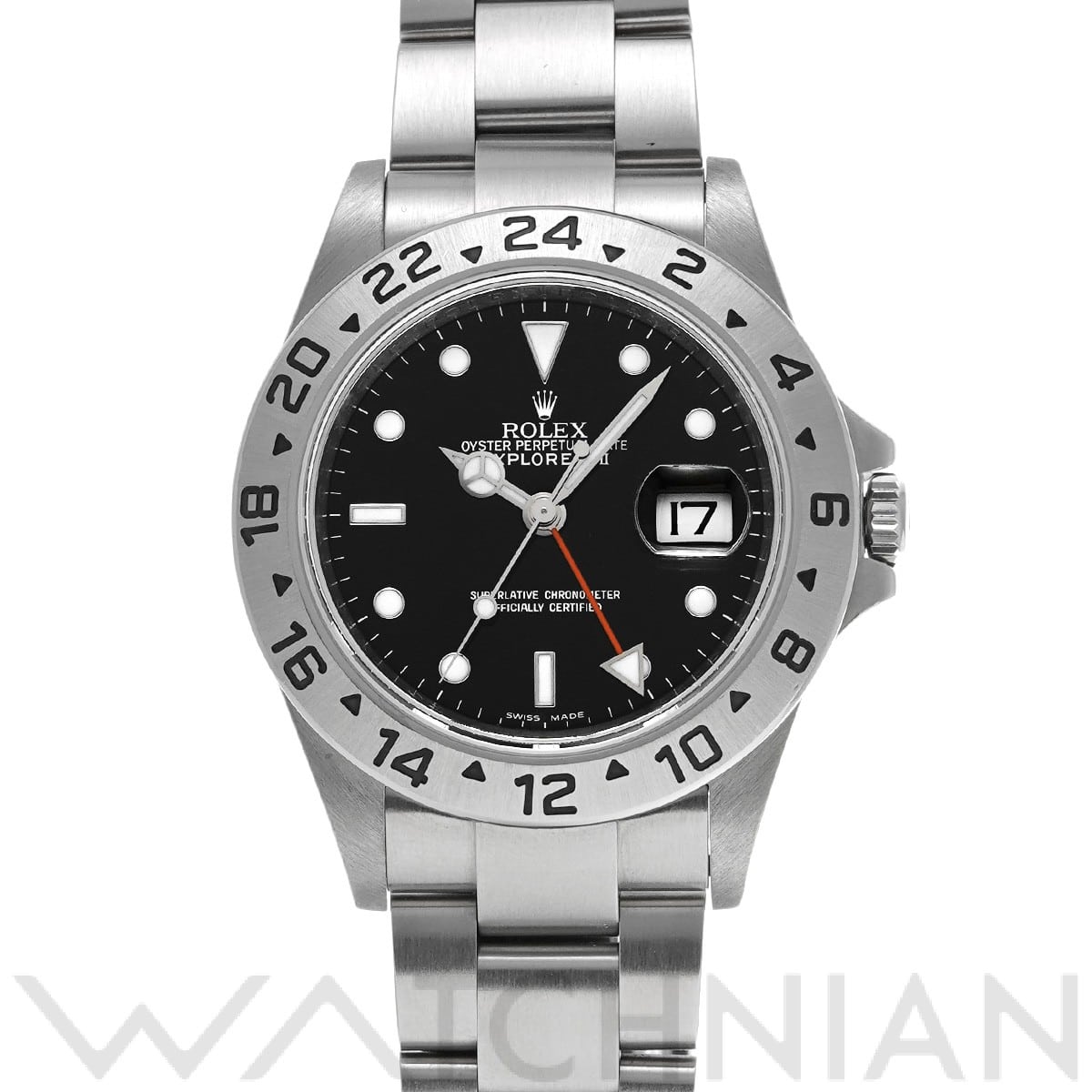 ロレックス エクスプローラーII 16570 ブラック メンズ 時計 【中古】【wristwatch】