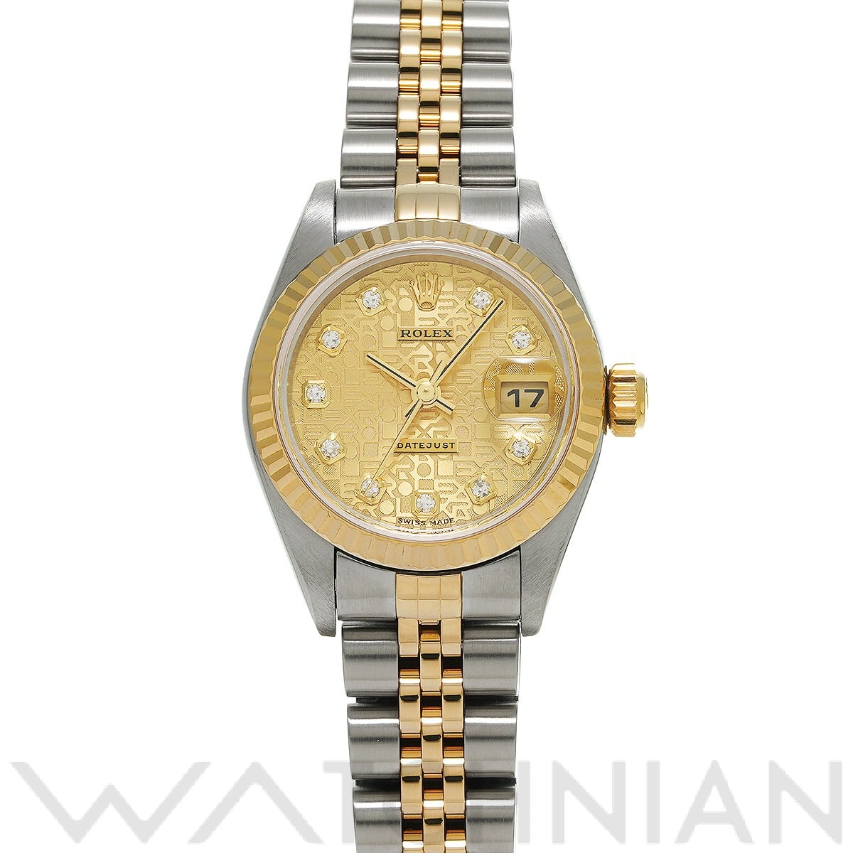 ロレックス デイトジャスト 79173G シャンパンコンピュータ/ダイヤモンド レディース 時計 【中古】【wristwatch】