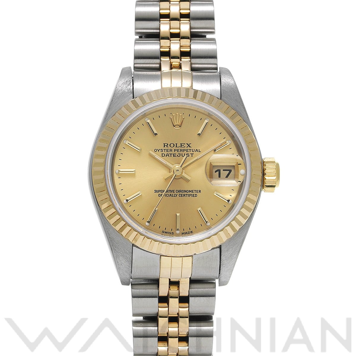 ロレックス デイトジャスト 79173 シャンパン レディース 時計 【中古】【wristwatch】