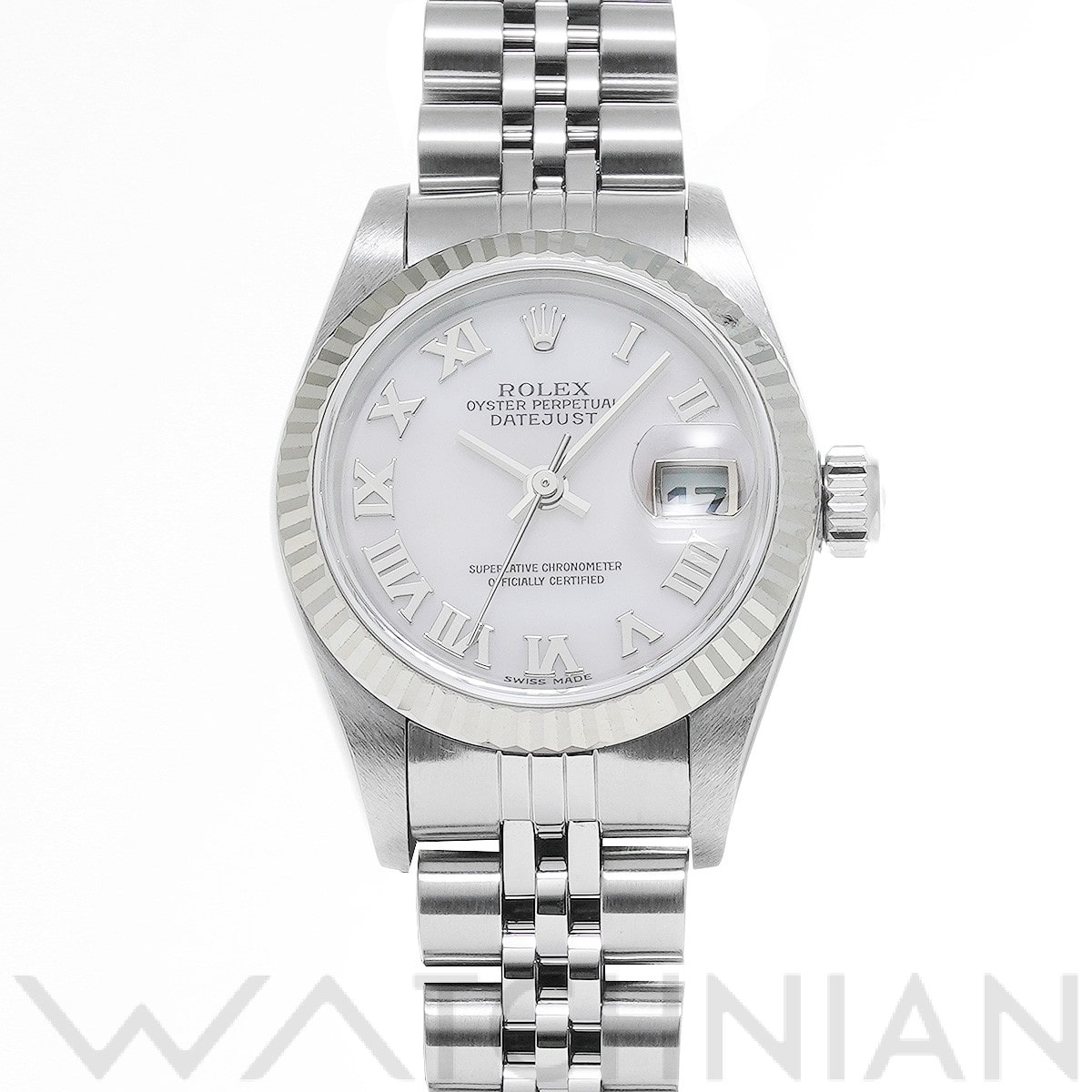 ロレックス デイトジャスト 79174NR ピンクシェル レディース 時計 【中古】【wristwatch】