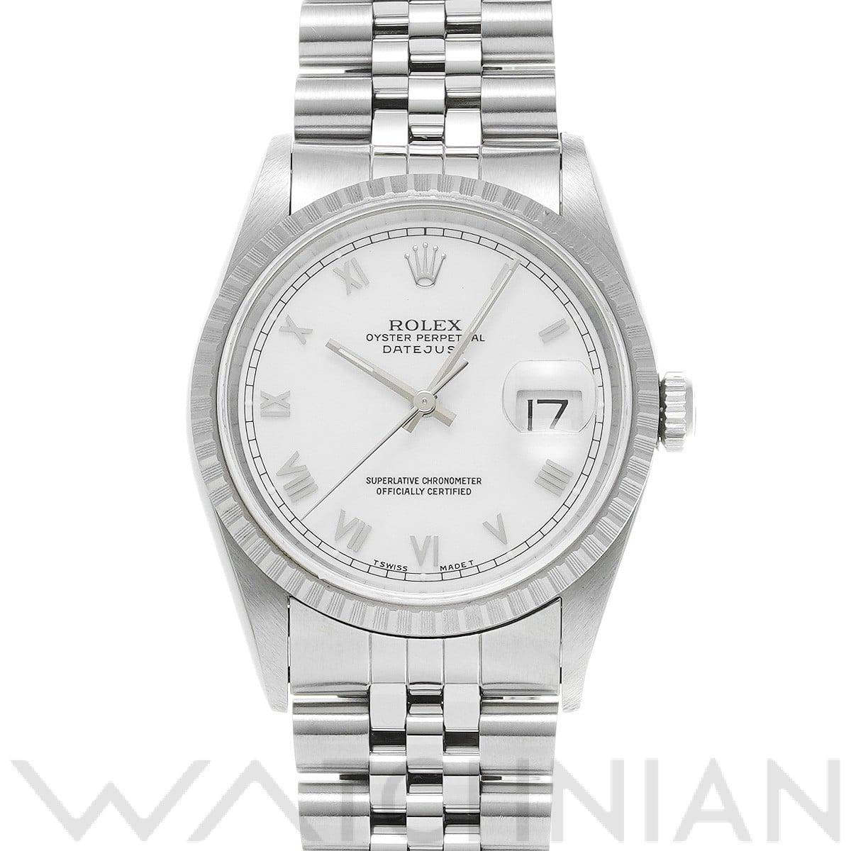 ロレックス デイトジャスト 16220 ホワイト メンズ 時計 【中古】【wristwatch】