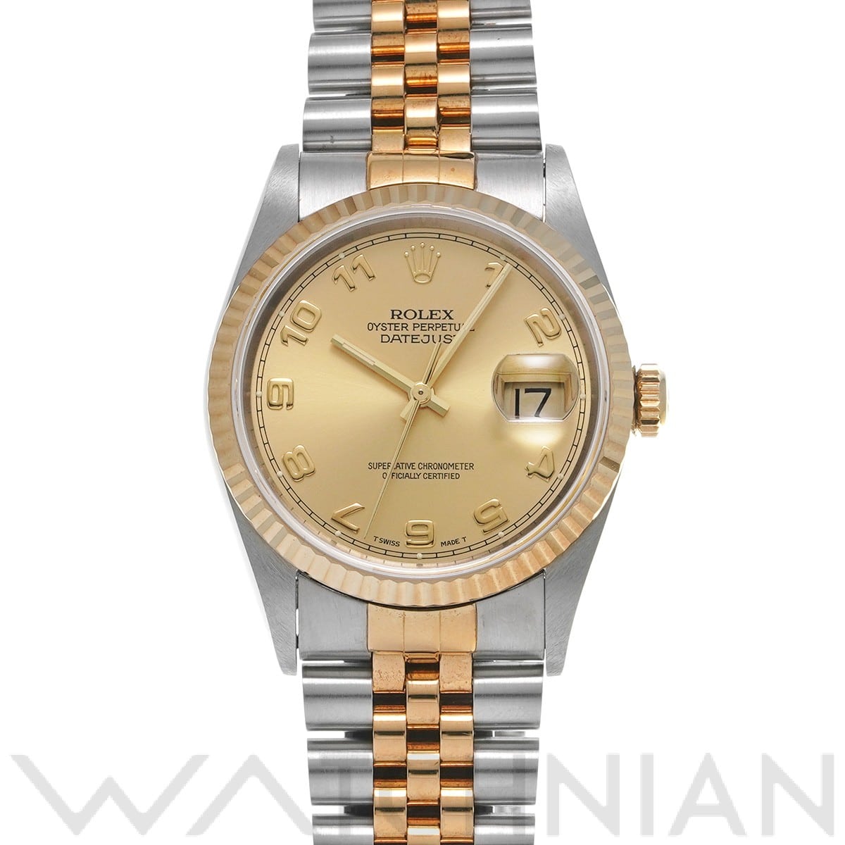 ロレックス デイトジャスト 16233 シャンパン メンズ 時計 【中古】【wristwatch】