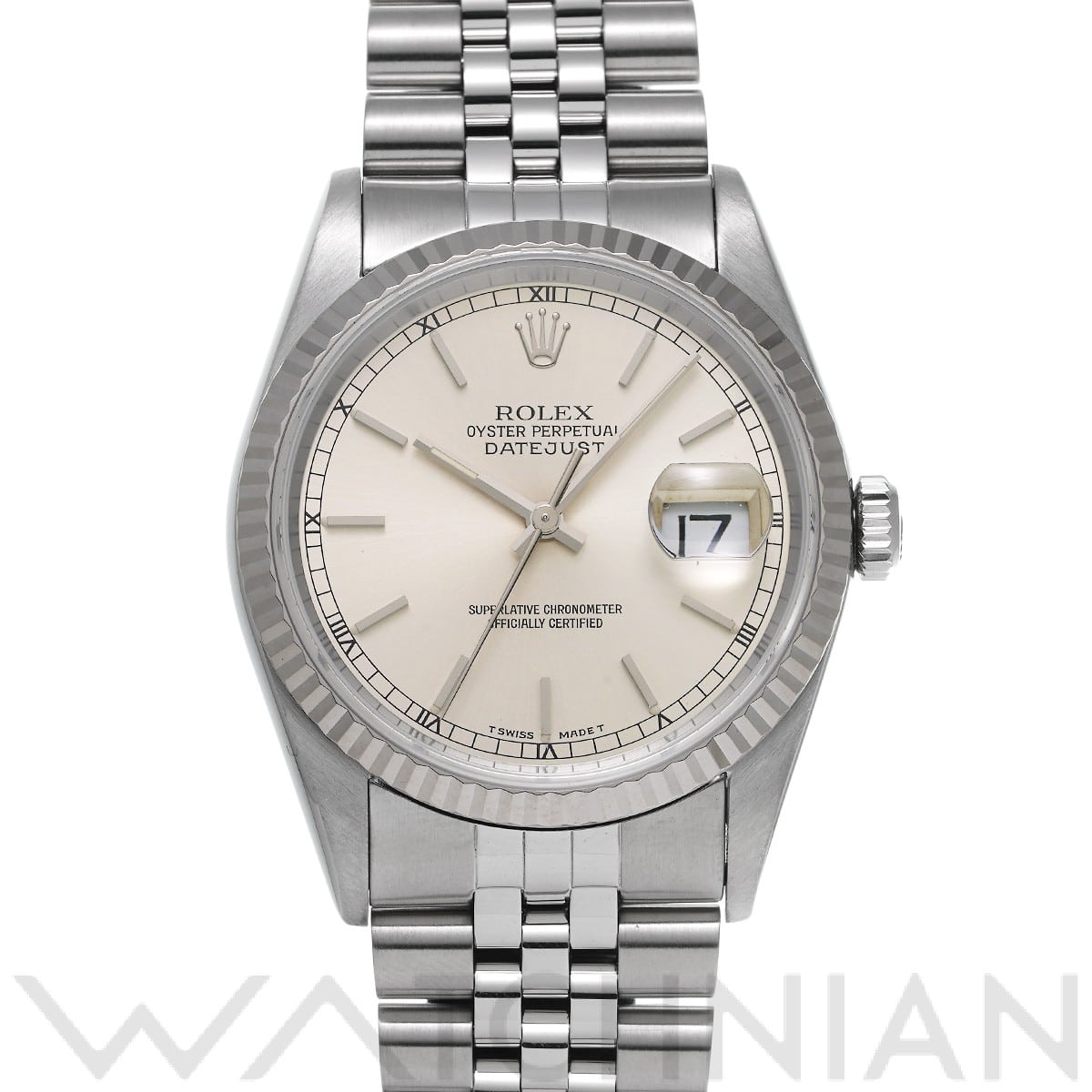 ロレックス デイトジャスト 16234 シルバー メンズ 時計 【中古】【wristwatch】