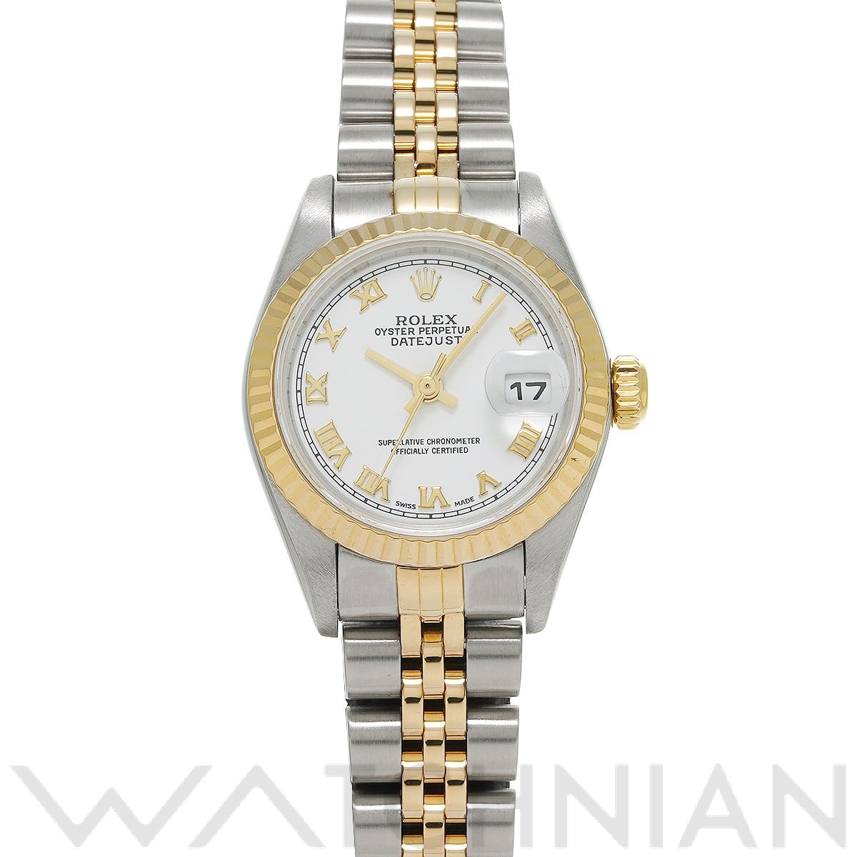 ロレックス デイトジャスト 79173 ホワイト レディース 時計 【中古】【wristwatch】