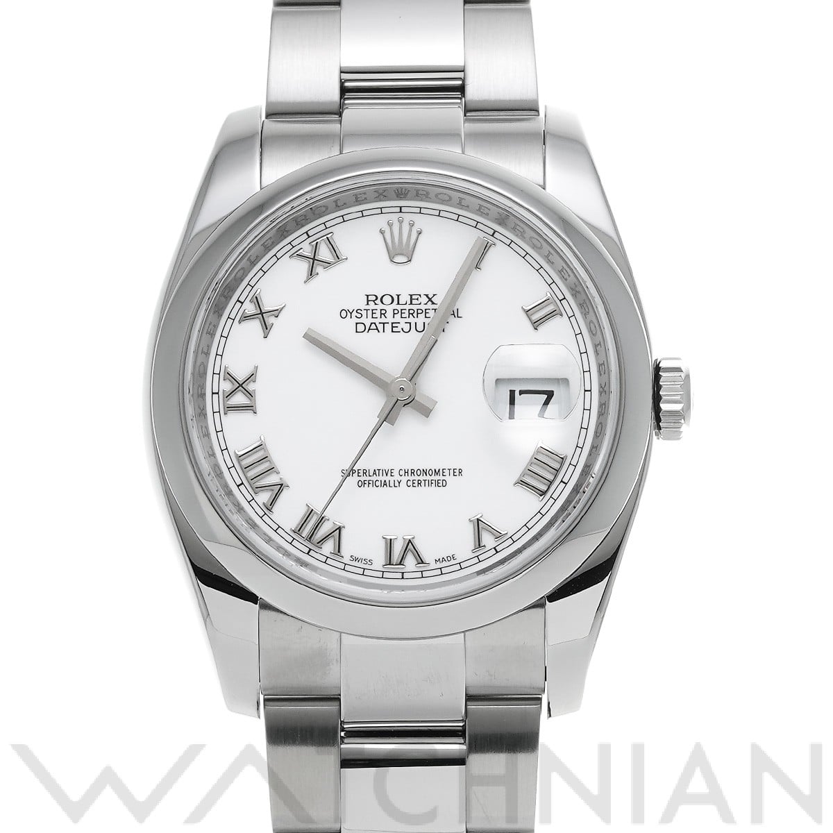 ロレックス デイトジャスト 36 116200 ホワイト メンズ 時計 【中古】【wristwatch】