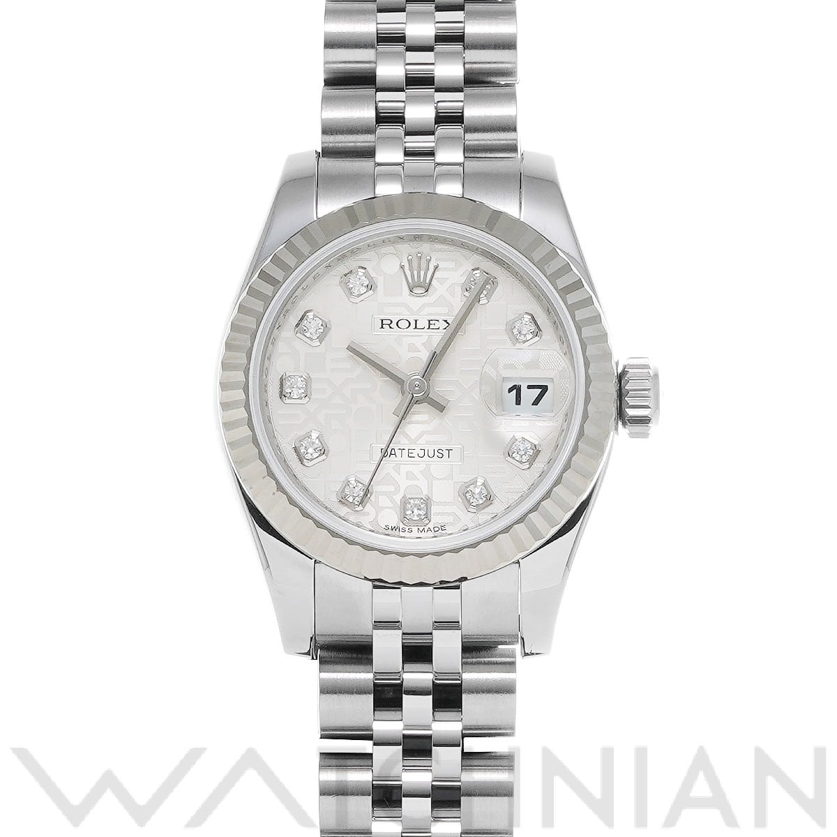 ロレックス レディ デイトジャスト 26 179174G シルバーコンピュータ/ダイヤモンド レディース 時計 【中古】【wristwatch】