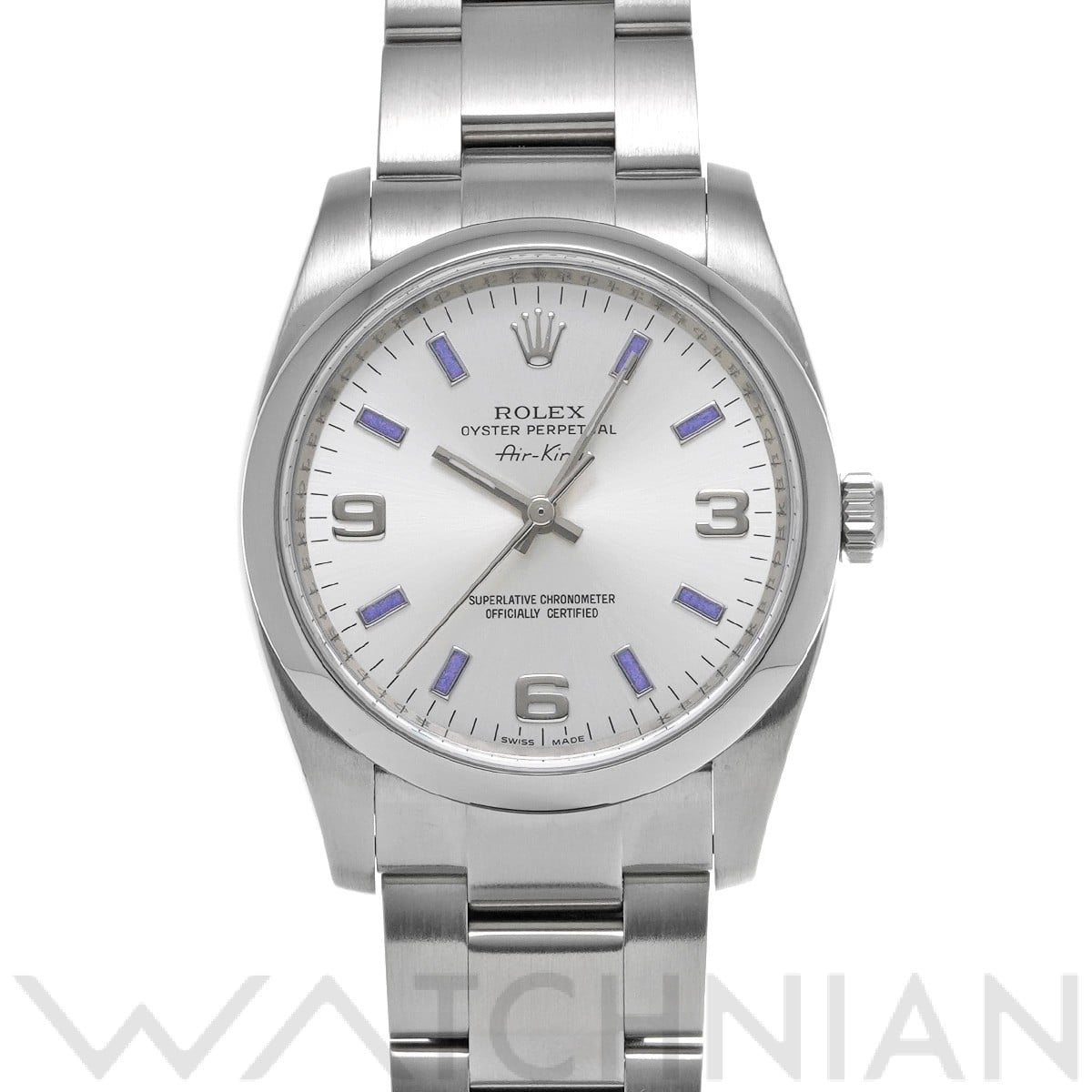 ロレックス エアキング 114200 シルバー メンズ 時計 【中古】【wristwatch】