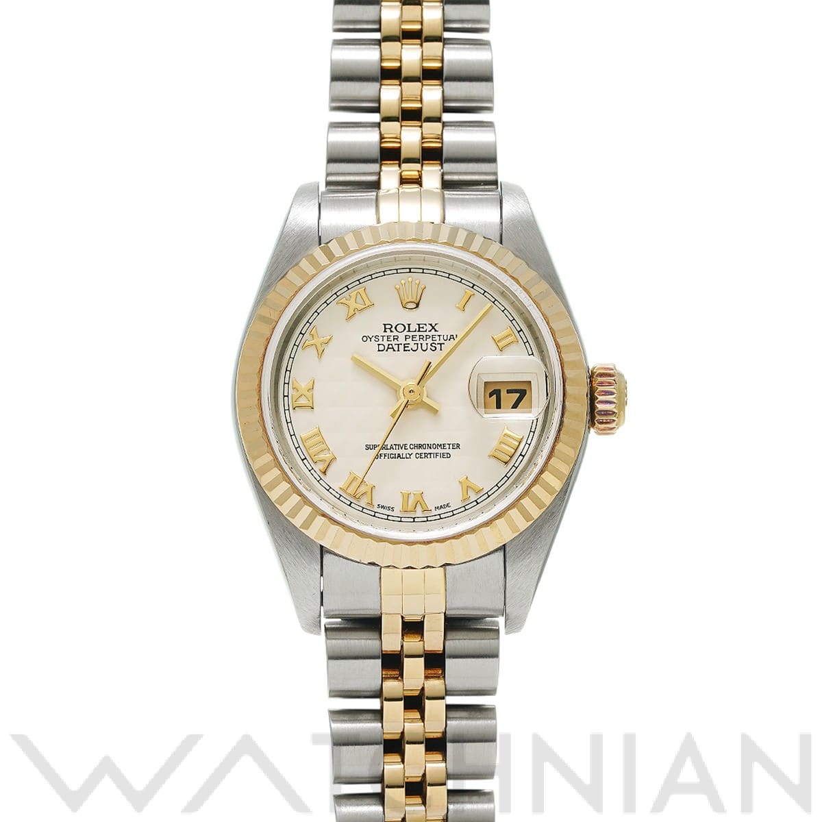 ロレックス デイトジャスト 79173 アイボリーピラミッド レディース 時計 【中古】【wristwatch】