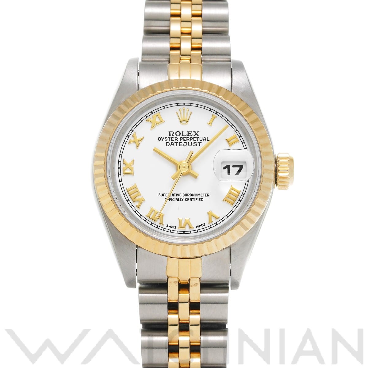 ロレックス デイトジャスト 69173 ホワイト レディース 時計 【中古】【wristwatch】