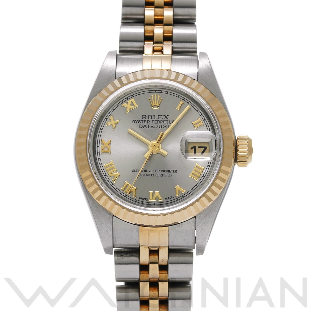 ロレックス デイトジャスト 79173 グレー レディース 時計 【中古】【wristwatch】