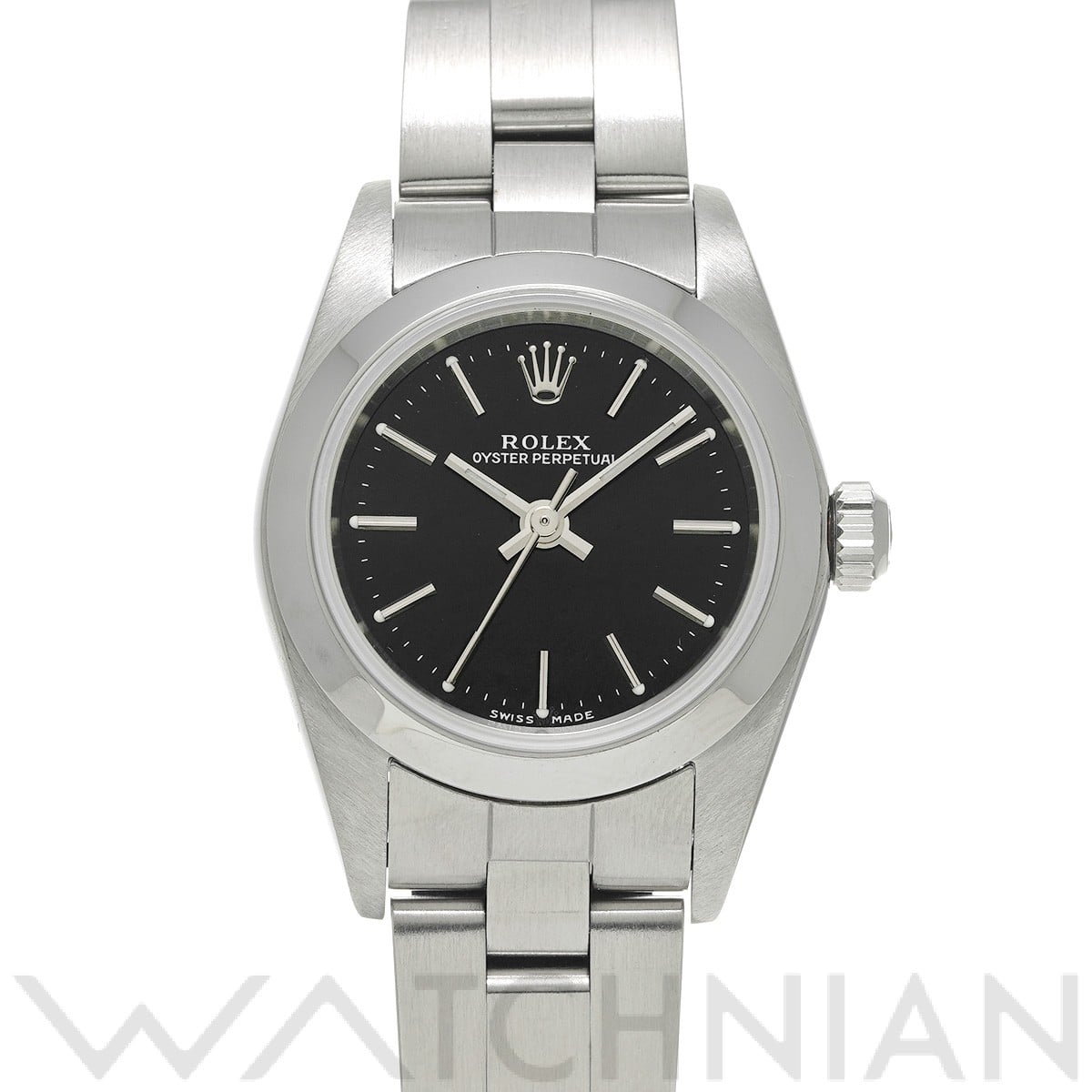 ロレックス / ROLEX オイスターパーペチュアル 76080 ブラック レディース 時計 【中古】【wristwatch】