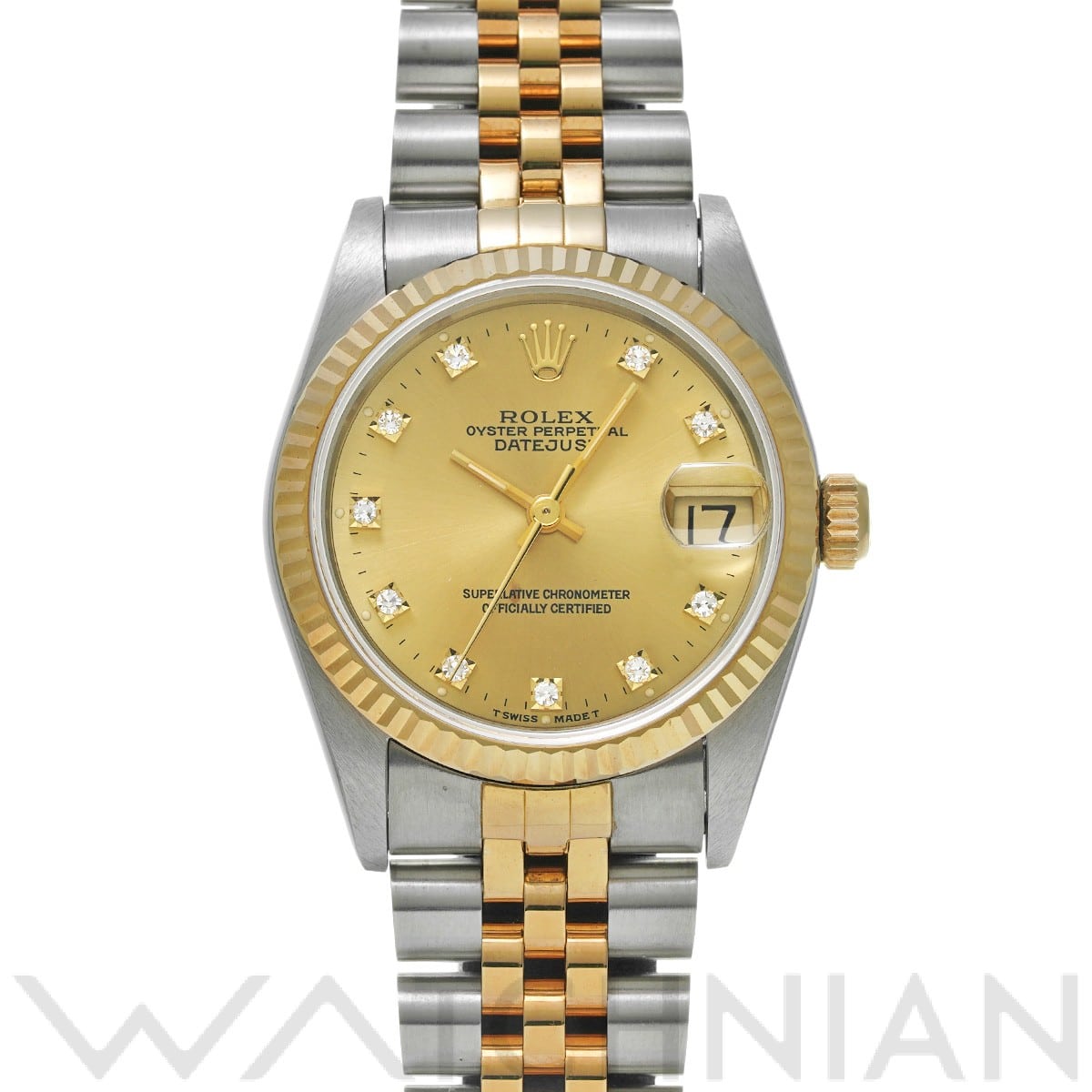 ロレックス / ROLEX デイトジャスト 68273G シャンパン/ダイヤモンド ユニセックス 時計 【中古】【wristwatch】