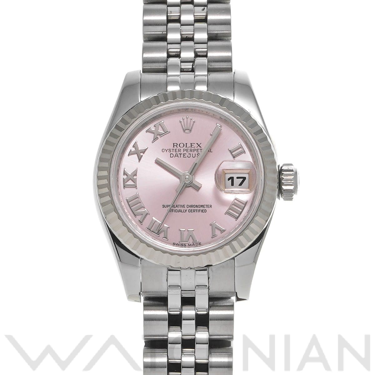 ロレックス レディ デイトジャスト 26 179174 ピンク レディース 時計 【中古】【wristwatch】